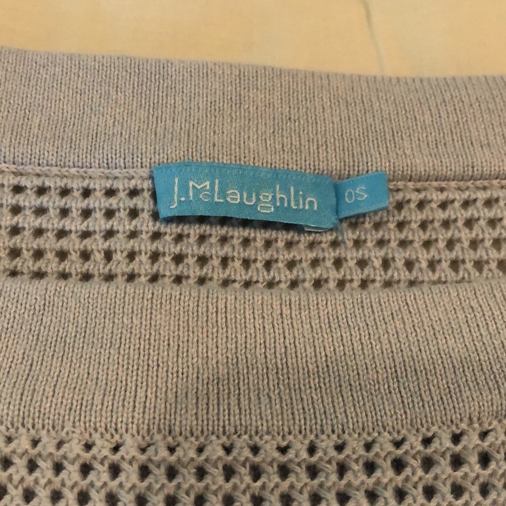 J McLaughlin poncho one size light blue/periwinkle - Picture 2 of 3